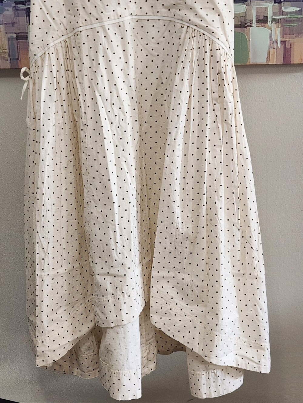 Free People Julep Polka Dot Midi Dress Vintage Combo SZ‎ L - Picture 8 of 14